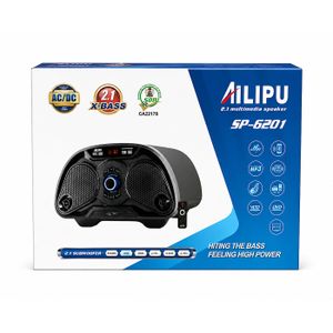 AILIPU Advance  SP-6201 2.1 Channel Bluetooth Multimedia Speaker System With Subwoofer, FM Radio, USB & Remote Control