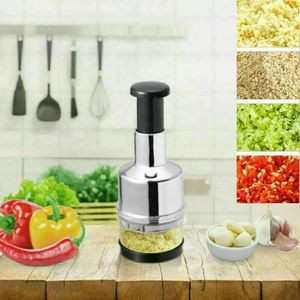 Kitchen Manual Food Chopper Handheld Slap Press Chopper Mincer for Onions  Garlic Nuts Efficient Garlic Onion Peeling Artifact