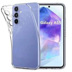 Samsung Galaxy A55 Solid Crystal Clear Transparent Back Case