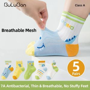 Anti-Odor Children Socks Cartoon Pattern Breathable Mesh Socks For Kids
