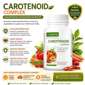 Healthy Care Carotenoid Complex – 30 Capsules Whole Food Antioxidant & Immune Support Supplement