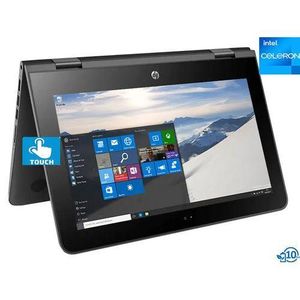 Hp ProBook 11 X360-TOUCHSCREEN Intel Celeron 128GB SSD-4GB RAM WINDOWS11 Pro & USB Light