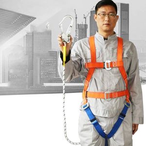 PPE /Fall Protection For Construction Scaffold Shock Absorption Single Hook Full Body Safety Harness