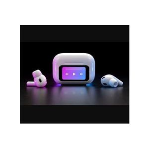 Screen TWS, Noise Cancellations Earphones, ANC(32dB), Smart Touch Display True Wireless Buds,