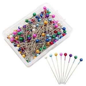 250pcs Sewing Pins with Plastic Pearl Head Pins, Straight Ball head office pins for fabric