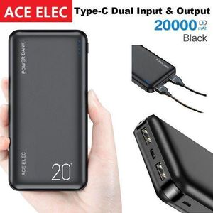 Ace Elec Power Banks 20000mAh Utra Slim Portable Fast Charger