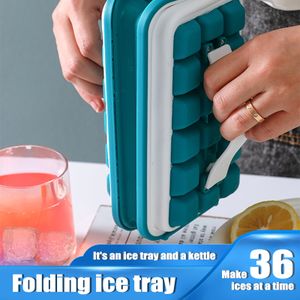 Diamond Ice Cube Tray - 2 Pack Silicone Ice Make Mold - 3D Jelly & Candy &  Chocolate & Coffee & Whisky Freeze Ice Molds (Blue) 