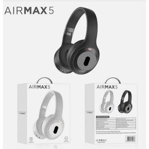 Air Max 5 - Wireless Over-Ear Noise Cancellation Headphones with Bluetooth 5.3, TF Card Slot, Built-in Mic, USB-C Charging, Comfortable Cushioned Ear Cups, Gaming Headphone - Compatible with Smartphones & Computers, - Modern Headset 