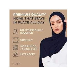 Instant Hijab Scarf for Women and Girls - Premium Muslim Islamic. Jersey Hijab Head Covering - Full Head and Neck Covering - No Pins or Magnets Required 