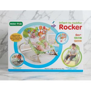 Mother & Child  Infant-to-Toddler Rocker – Convertible Baby Rocking Chair & Bouncer with Music and Vibrations (0 Months+)