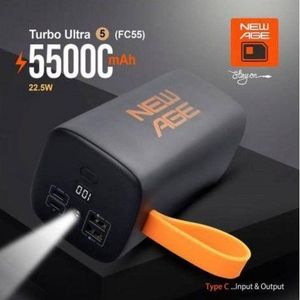 New Age 55000mah POWER BANK FAST CHARGE TYPE C INPUT