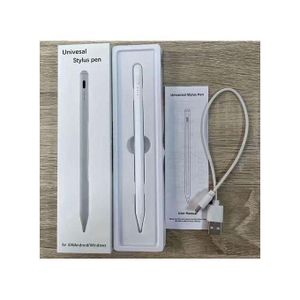 Universal Rechargeable Stylus Pen for iPad, iPhone, Android Tablets & Windows Touchscreen Laptops – High-Precision Digital Pen for Drawing & Writing