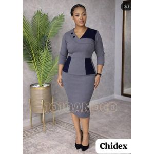 gorgeous fitted office gown for ladies