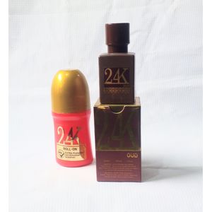 Copaci Perfume Special Combo of 2 in 1 of 24KRed Roll On 50ml and 24KOud Mini 30ml EDP (Unisex Perfect Choice), NAFDAC Number:  Roll On: A2-104297L, Oud:  A2-3406