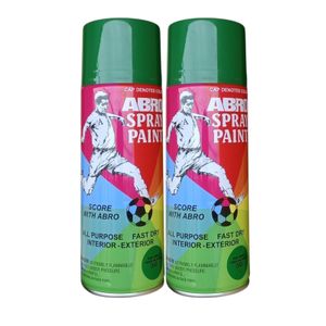 ABRO All Purpose Spray Paint 450ml - Green - 2Pcs