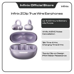 Infinix ZClip True Wire Earphones, Up To 23 Hours Battery Life