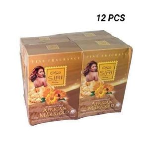 SIRI SIRI-PERFUMED BAR SOAP AFRICAN MARIGOLD 150g-12 Piece.