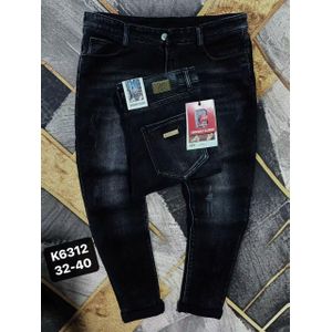 ORIGINAL Stock Jeans Trouser For Men - Non Fade Black