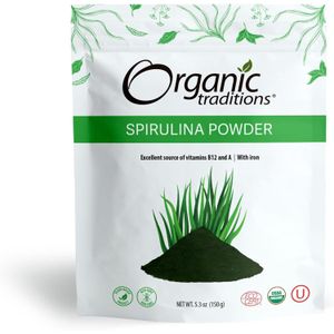 Organic Traditions Spirulina Powder 5.3oz 150g 