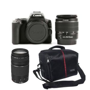 Canon DSLR Camera EOS 250D EF-S 18-55mm IS Lens Silver + 75-300mm DC Lens  Online at Best Price, SLR Camera