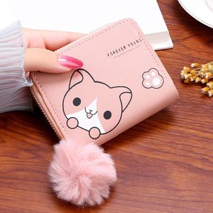 New Women Cute Cartoon Strawberry Wallet Small Zipper Girl Brand Designed  Pu Leather Coin Purse Female Card Holder Women Wallets