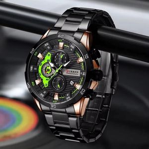Curren Superior Quality Non-Tarnishing Chronograph Men's Wristwatch Original Designer Watch