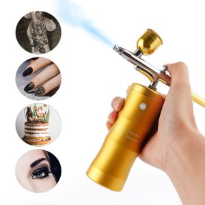 Multi-functional Airbrush Kit with Compressor Handheld Air Brush Set  Dual-Action 5-level Adjustable Pressure Max.25PSI with 3pcs Paint Cups for  Painting Craft Model Coloring Nail Art Makeup 
