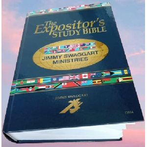 Holy Bible KJV The Expositor's Study Bible With Concordance, Maps, Assorted Bible helps ,Bible Dictionary, Bible Encyclopedia, Bible Commentary By Jimmy Swaggart Ministries (HARDCOVER)-AWARD WINNING KJV STUDY BIBLE