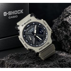 Casio Gshock Beige Grey Analog-Digital Watch Shock Resistant