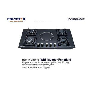Polystar 4 Gas Burners & 1 electric cooker Pv-JYG5E1