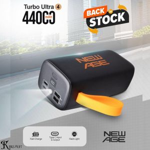 New Age 44000mAh Turbo Ultra 4 Digital Display 22.5W Fast Charge Type-C Input and Output LED Torch-Light Power-Bank