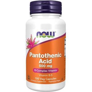 Now Foods Pantothenic Acid 500mg, 100 Capsules