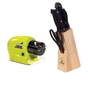 Master Chef Knife Set  7pcs + Knife Sharpener