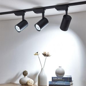 40W Track Light Adjustable Track Ceiling/Wall Spotlight 3 in 1 - black 