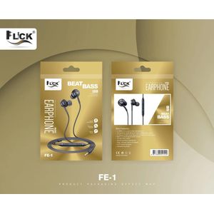 Flick Wired  in-Ear Headphones, 5 Years Warranty, Earphones with Microphone, Noise Isolating Ear Buds, Memory Foam for iPhone, Samsung, School Students, Kids, Women, Small Ears