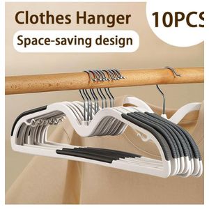 Cerci Ma Gea 10Pack Upgrade Short Neck Vertical Space Saver Hanger 360 Degree swivel Hooks Non slip Hanger Liquid Silicone Smooth as skin 