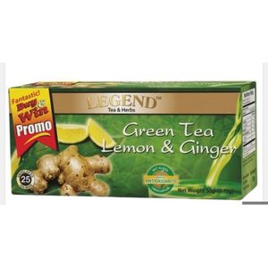 Legend Tea and herbs green tea lemon and ginger 