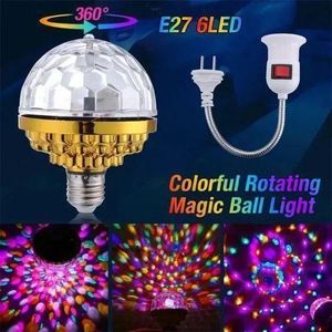 Led magic colourful rotating disco RGB bulb 