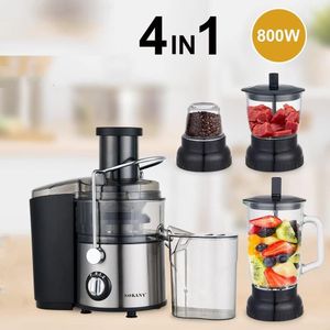 Sokany 4 in 1 Juice Extractor, Smoothie Maker, Grinding and Chopping Machine
