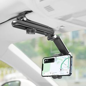 Car Sunshade Holder 360 Universal Clip Flexible Adjustable Mobile Phone Holder Sun Visor Clip Mount