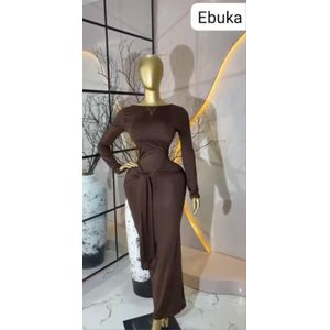classy fitted long gown for ladies