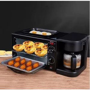 Toast 3-In-1 Breakfast Maker Oven Coffee Machine Combo (KW-208)
