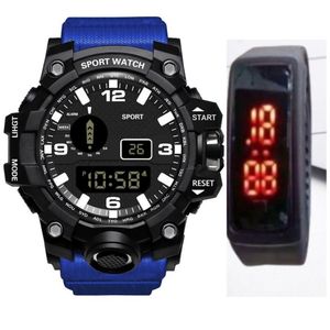 Stylish Men’s Chronograph LED Water Resistant Watch + Wrist Band