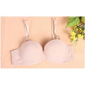 Women Girl Seamless 3/4 Cup Push Up Bra Adjustable Support Bra Size 34A-36B  Lingerie Underwear