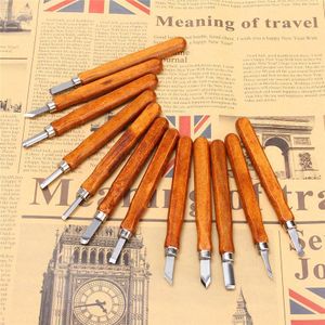 12-Piece Professional Wood Carving Tools Set with Ergonomic Wood Handles & Sharp Stainless Steel Blades - Perfect for Beginners, Hobbyists, & Experts - Includes Protective Cap for Detail Work & Soapstone Carving