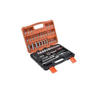 53 Pieces Mechanics Tools Kit - Complete Socket Ratchet Wrench Set/Spanner Set/Screwdrivers Set