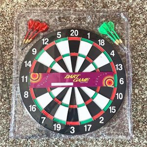 Flocked Dart Board Game With 6 Dart Arrows