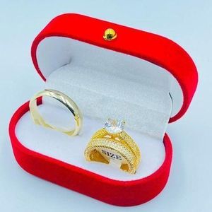 Original Quality & Long Lasting Non Fading Wedding/Engagement Gold Ring(NON FADED)