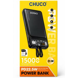 CHUCO  22.5W Power Bank 15000MAh Portable Super Fast Charger