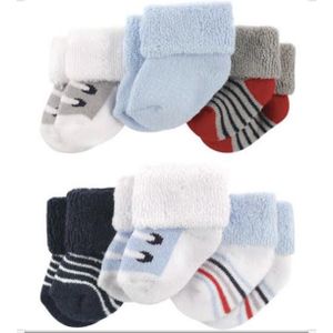 Luvable Friends Baby Boy 6 Pair Socks